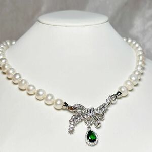 天然パールネックレス8-9mm jewelry 本真珠ネックレス