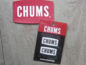 Sticker Chums Logo Emboss ステッカー White 新品 CH62-1125