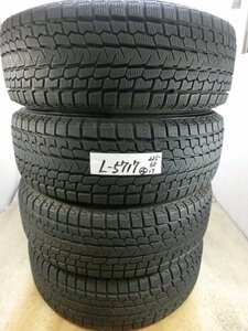 L-5717 溝あり 中古スタッドレス ヨコハマ アイスガード G075 225/65R17 102Q (4本)