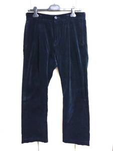 ノンネイティブ nonnative DWELLER CHINO TROUSERS COTTON CORD パンツ コーデュロイ 紺 1 NN-P4313 YSAOAZO