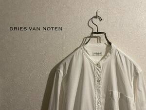 ◯ DRIES VAN NOTEN バンドカラー シャツ / ドリスヴァンノッテン ノーカラー ホワイト 白 34 Ladies #Sirchive