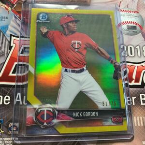 2018 bowman nick Gordon /75