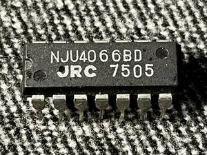 NJU 4066BD JRC 7505！C-MOS QUAD ANALOG SWITCH IC 14-DIP！！