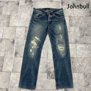 Johnbull ジョンブル デニムパンツ ジーンズ ジーパン ダメージ加工 インディゴ レディース サイズSS 玉SS2072