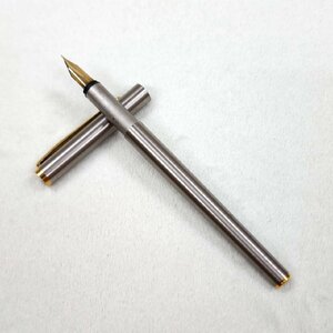 MONTBLANC モンブラン 万年筆 ペン先585刻印 シルバーカラー 筆記具 筆記用具