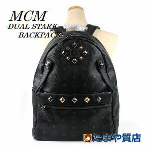 ＭＣＭ エムシーエム スタッズ付きリュックサック DUAL STARK BACKPACK 黒 バックパック レザー 15483