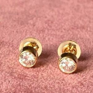 k18ダイヤピアス0.50ct