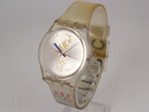 MK SWATCH スウォッチ 1996年 アトランタオリンピック クォーツ 稼働品 スケルトン アナログ 腕時計 ラウンド