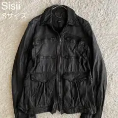 ★美品 Sisii シシ レザージャケット 牛革 WALDES ブラック S