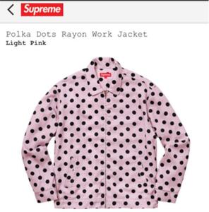 新品未使用！18SS Supreme Polka Dots Rayon WorkJacket