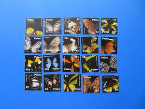 世界の昆虫切手　パラオ　「蝶」2007年