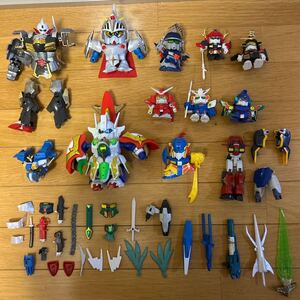 1円スタート ガンダム プラモデル 大量 ジャンク 詳細不明 元祖SDガンダム 戦神機キングシャッフル BB戦士 バーサルナイト その他