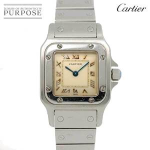 カルティエ Cartier サントスガルベ SM W20024D6 レディース 腕時計 アイボリー クォーツ ウォッチ Santos Galbee 90261468