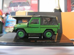 ★IXO☆1/43ゲレンデ メルセデスベンツGクラス 240ショート ソフトトップ1986 グリーン☆W460 W463