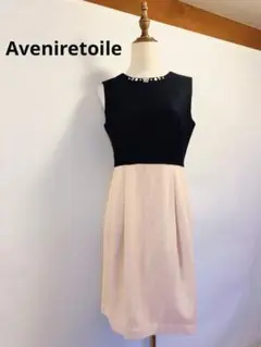 【美品】Aveniretoile ツイードワンピース 38 0035