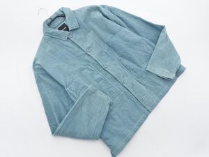 BEAMS ビームス コーデュロイ シャツ ジャケット sizeM/青 ◇■ ☆ ejb0 メンズ