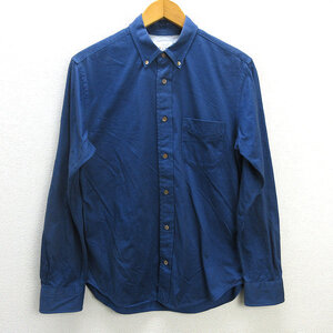 z■ユナイテッドアローズ/UNITED ARROWS B＆Y 長袖BDシャツ【M】青/men