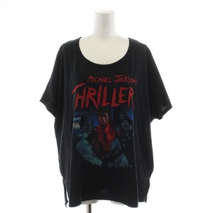 ヒステリックグラマー HYSTERIC GLAMOUR MICHAEL JACKSON THRILLER Tシャツ カットソー 半袖 プリント F 黒 01182CT01