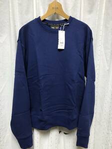 新品 adidas by Pharrell Williams PW Basics CREW O 定価10,989円 navy ネイビー 紺色 無地 トレーナー スウェット ファレル human 