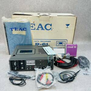 D4021★美品　TEAC カセットデーター レコーダー R-61 本体 ベルト付き オーディオ機器 カセットテープ 