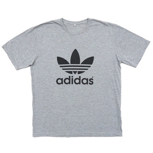 古着 アディダス adidas プリントTシャツ グレー サイズ表記：XXL　gd79704