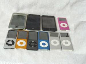 【質問欄より値下げ交渉可】4点 iPod nano A1285(8GB)+3点A1199+2点A1213+1点A1367・動作未確認・(総計:10点 iPod 本体のみ)!!!