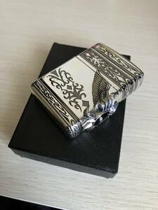 現品限り Zippo ジッポー ライター アーマー ストーンウィングメタル オニキス 天然石 希少品 armor トライバル 高級