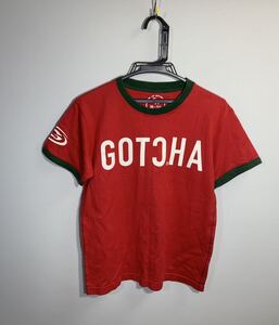 ■GOTCHA ガチャ■サーフィンレッドTシャツ:M☆BH-960