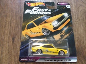 ホットウィール ワイルドスピード Nissan Skyline(C210) 日産スカイラインジャパン HOTWHEELS FAST&FURIOUS ホットホイール