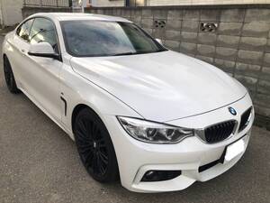 平成26年BMW4シリーズ420iクーペMスポーツ　白　DBA-3N20 車検7年6月