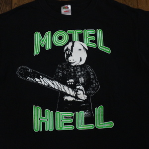 MOTEL HELL 地獄のモーテル Tシャツ L ブラック ホラー カルト 映画 ムービー RockyHorrorShow pulpfiction Hellraiser The Shining 