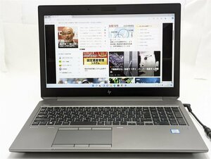 1円～ 超高速M.2SSD 第9世代 i7-9750H フルHD 15.6型 HP Zbook 15 G6 モバイルワークステーション 中古良品 32GB NVIDIA Windows11 Office