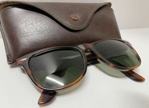 美品 B&L USA製 RAYBAN WAYFARER 2 レイバン ウェイファーラーサングラス モックトータス ビンテージ