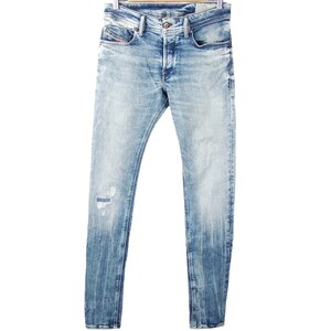 ■DIESEL ディーゼル / SLEENKER SLIM-SKINNY 084GN / メンズ / インディゴ リペア加工 / ストレッチ スリムスキニー デニムパンツ W28 L32