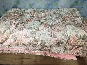 g_t E214 ☆肌ふとん サイズ140cm×190cm じゅうてん物/毛50％ ポリエステル50％ じゅうてん量0.7kg ※汚れがあります【未使用長期保管品】