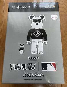 ベアブリック　スヌーピー　WHITE SOX　MLB PEANUTS BE@RBRICK 400%のみ　SNOOPY ピーナッツ　チャールズ M.シュルツ　CHARLES MSCHULZ