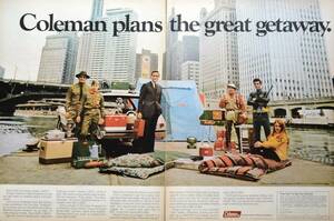 稀少！1968年コールマン広告/Coleman/ランタン/テント/アウトドア/キャンプ/19