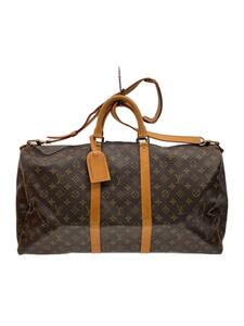 LOUIS VUITTON◆キーポル・バンドリエール55_モノグラム・キャンバス_BRW/PVC/B/モノグラム