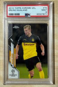 2019 トップス クローム UCL サッカー #74 アーリング・ハーランド RC ルーキー PSA9