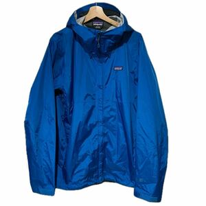 美品 18年 Patagonia 83802FA18 Torrent shell Jacket パタゴニア トレント シェル ジャケット L ブルー マウンテンパーカー h2no