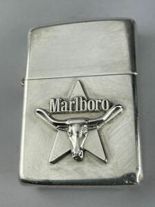 【コレクター必見】マルボロ zippo ロングホーンスター　　89年製　ナンバリング21/1000 世界限定1000個