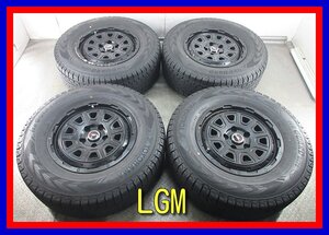 ■中古タイヤホイール■　LGM 17インチ 7.5J +38 5H 127 YOKOHAMA G075 265/70R17 115Q 冬タイヤ スタッドレス 激安 送料無料 K434