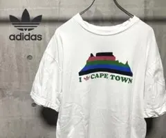 80s アディダス adidas プリント　ケープタウン　南アフリカ　メキシコ製