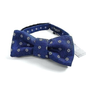 HACKETT LONDON ハケット ロンドン 新品 イタリア製 高級シルク100％ 絹 小紋花柄 蝶ネクタイ ボウタイ HM052235 595 ▲006▼bus049ti