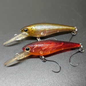 【定形外120円】ラッキークラフト ベビーシャッド 50F、 50SP セット Lucky Craft Bevy Shad 50 F SP