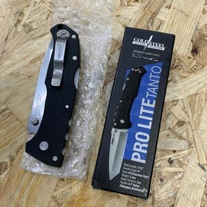 未使用に近い◆1円～◆ COLD STEEL プロライト TANTO キャンプ アウトドア BBQ アウトドアナイフ フォールディングナイフ 登山 mc01070658