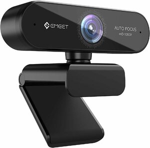 0707-5 店頭品 webカメラ ウェブカメラ EMEET NOVA 自動フォーカス HD1080P 200万画素 マイク内蔵 96°広角 4層光学レンズ USB給電