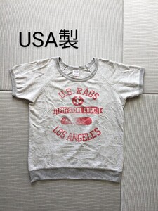 新品同様 US RAGS アメリカ製 半袖スウェット ビンテージ ユーエスラグス vintage