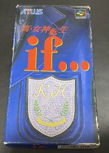 SFCソフト 真・女神転生 if… 箱説つき◆ 金子一馬 学園もの