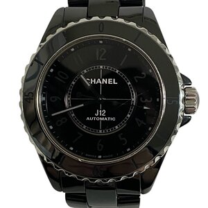 シャネル CHANEL メンズ ファントム 1200本限定 黒文字盤 H6185 J12 セラミック 自動巻 38mm